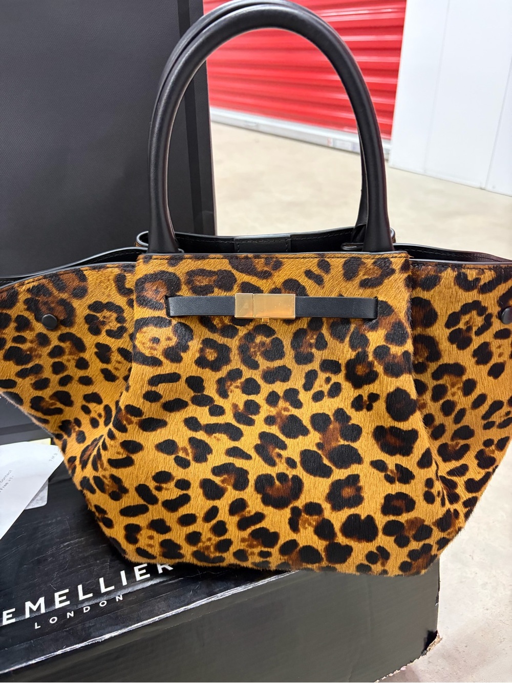 NEW DeMellier London Leopard Print Handbag